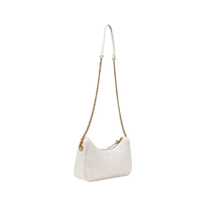 White shoulder bag with gold chain strap from Liu Jo Women Bag collection