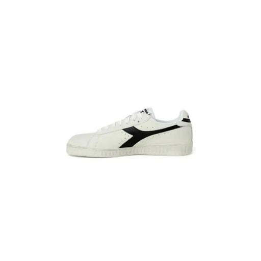 Diadora Men Sneakers featuring white design with black side stripe and logo