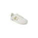 Armani Exchange Women’s White Sneaker with Gold Accents and Laces