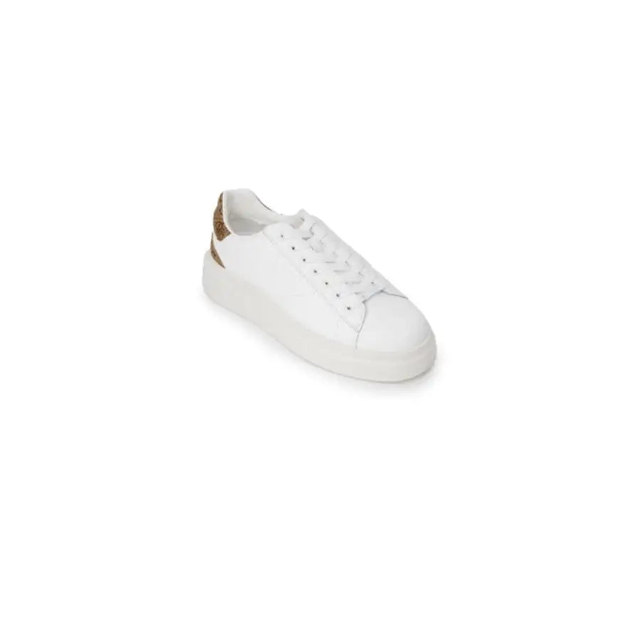 Guess Women Sneakers: White with a Gold Heel Accent
