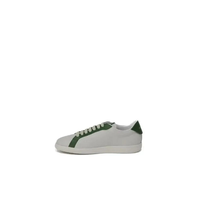 White Furla Women Sneakers with green accents and laces