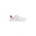 White Tommy Hilfiger Men Sneakers featuring red and blue accents for a stylish look