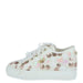 Enrico Coveri Women Sneakers: White sneaker with rose gold heart sequins and iridescent accents