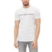 White T-shirt featuring Calvin Klein Jeans logo designed for men