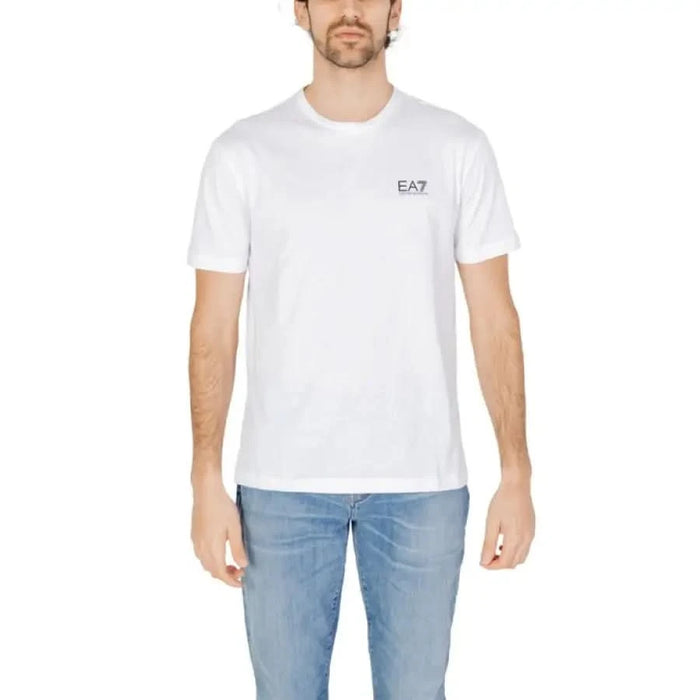 White EA7 logo t-shirt from EA7 Men T-Shirt collection