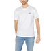 White EA7 logo t-shirt for men from the EA7 Men T-Shirt collection