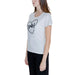 White Morgan De Toi Women T-Shirt featuring heart shape and Paris text design