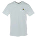 White Lyle & Scott Men T-Shirt with yellow butterfly logo on chest