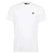 Lyle & Scott Men T-Shirt in white with small yellow bird logo on the chest