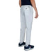 Antony Morato Men White Trousers with Chain Accessory on Back Pocket