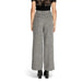 Wide-leg gray tweed high-waist trousers from Vila Clothes for women