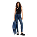 Desigual Desigual women modeling a sleek undershirt in black top and jeans