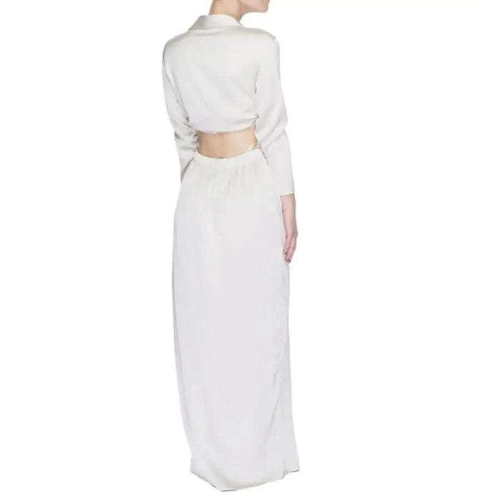 Woman in white dress by Sandro Ferrone - Sandro Ferrone Women Dress urban fashion