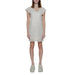 Urban fashion: Woman in Vero Moda white lace dress