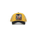 Goorin Bros Yellow and Black Trucker-Style Baseball Cap with Mesh Back and Patch