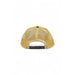 Yellow mesh-backed trucker hat with snap closure from Goorin Bros for men